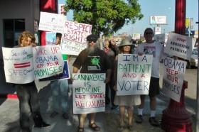Medical Marijuana Advocates Protest Obama’s Broken Promises