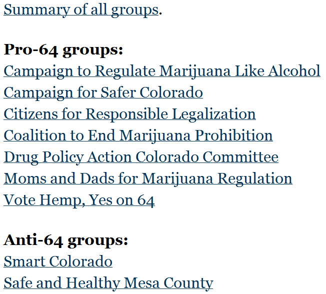 Amendment 64 Campaign Finance Reports Download Spreadsheets Weedist