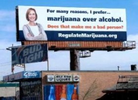 Colorado Yes Amendment 64 Billboard Marijuana - Election Day, Source: http://stopthedrugwar.org/chronicle/2012/oct/31/november_6_election_stop_drug_wa