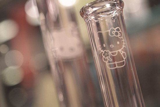 Piece of the Week | Hello Kitty Bong Engraved