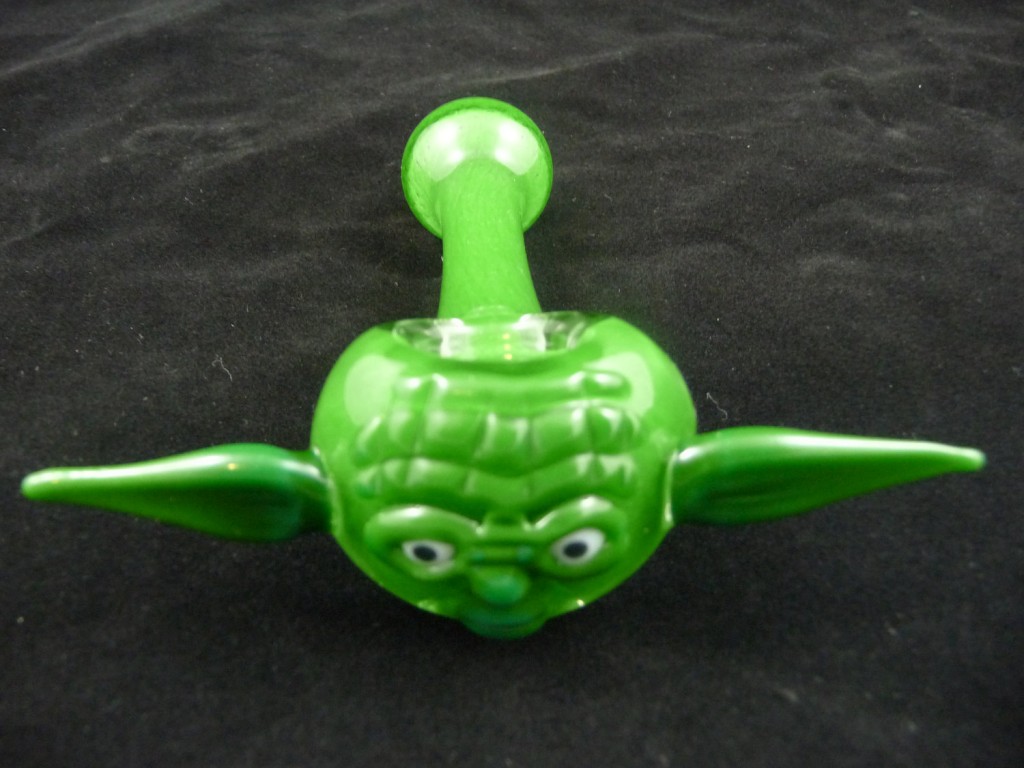 Piece of the Week Hand Blow Glass Yoda Pipe Weedist
