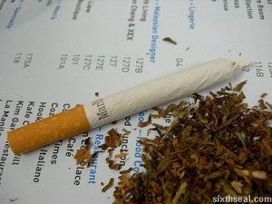 How to Roll a Spliff, Source: http://weedsmokersguide.com/pictures/Marijuana-Cigarette-Joint.jpg