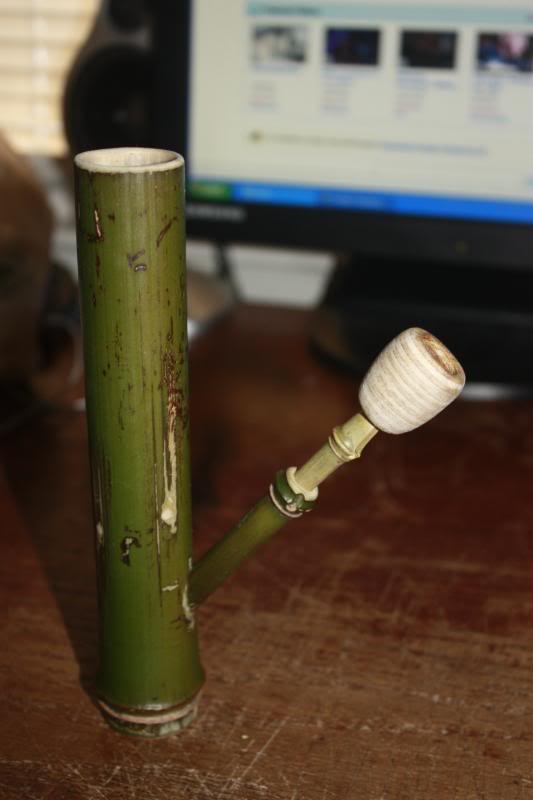 Homemade Bamboo Bong