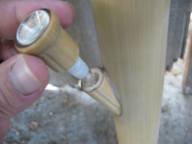 Homemade Bamboo Bong Slide