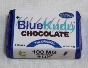 blue kudu chocolate Sativa; Source: http://www.acutabovemmc.com/medicine/MedicineImages/Edibles/BlueKuduChocolateOriginalSativa.jpg