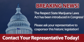 Contact Your Member of Congress to Support the Respect State Marijuana Laws Act (HR 1523)