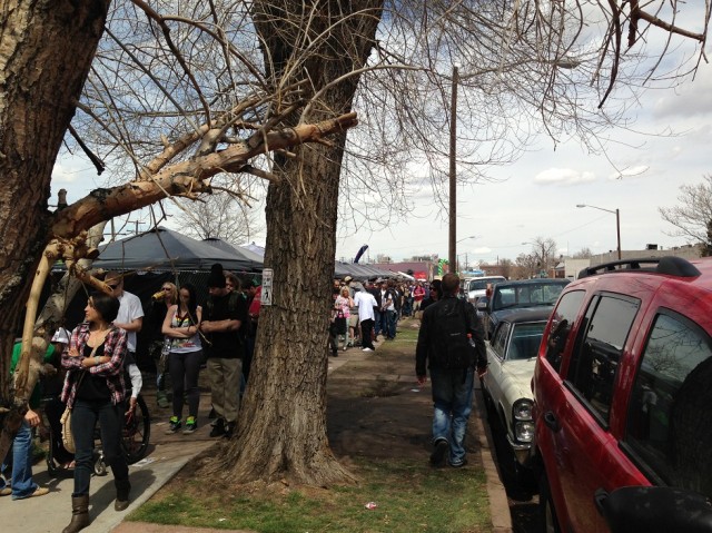 Standing in Line Denver 420 High Times Cannabis Cup, Source: MIB