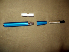 Joyetech eGo-C Twist + Cartomizer + Drip Tip + Cone Cover | Build Your Own Cheap Hash Oil Pen Using E-Cigarette Parts | source: Lakota Weedist