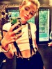 Miley Cyrus Tweets Pic of Self With Marijuana Leaf Phone Case