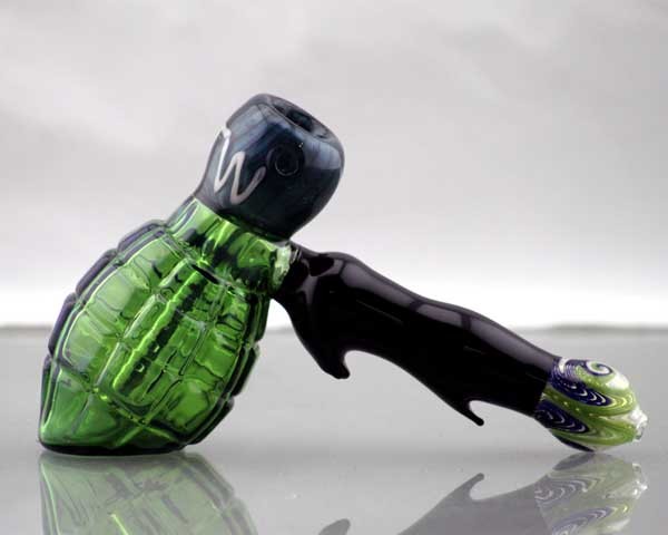 Green Hand Grenade Hammer PIpe