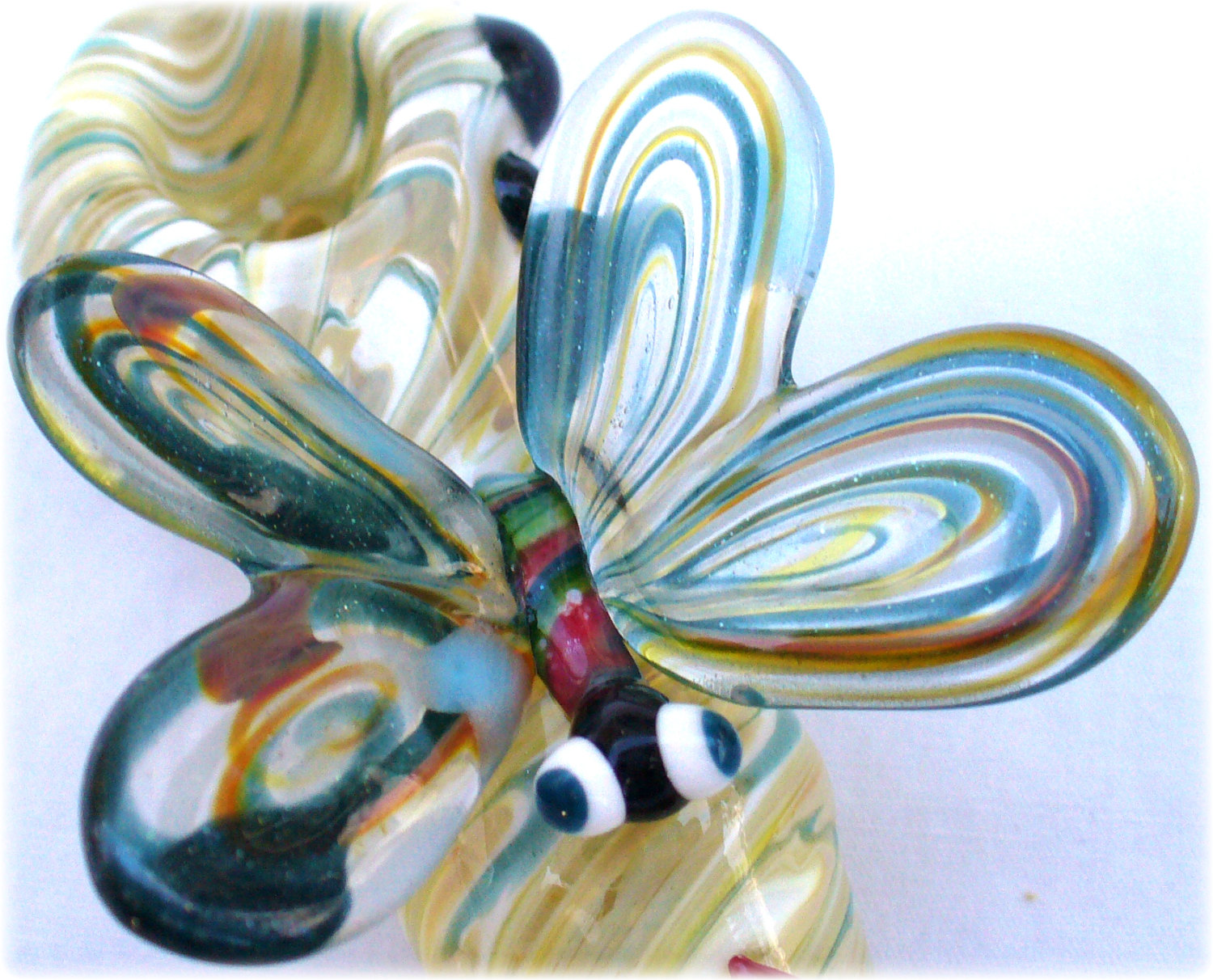 Glass Butterfly on Spoon Pipe