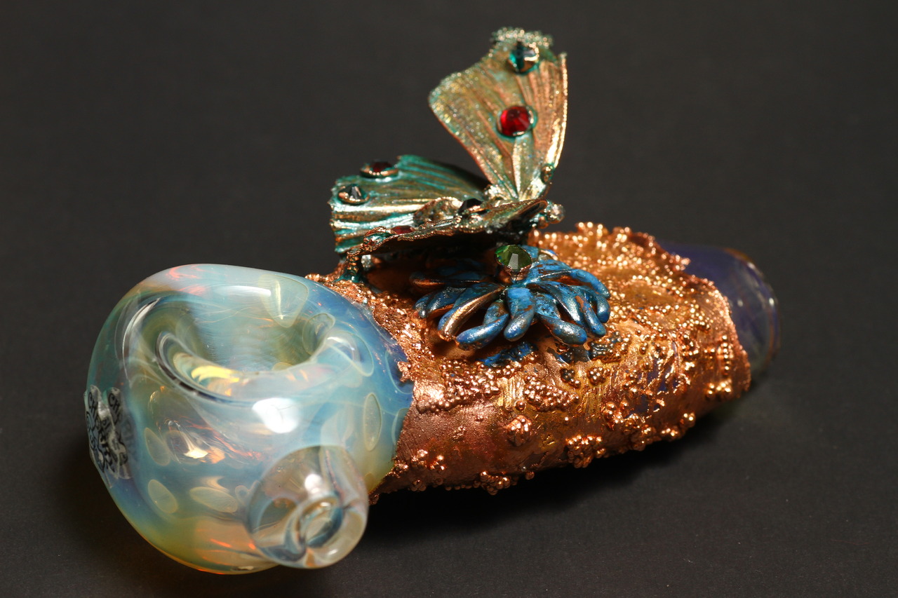 Electroformed Butterfly Pipe (real butterfly)