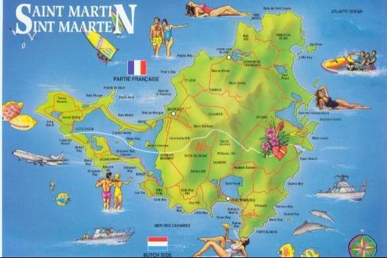 Sint Maarten Map - Weedist Destinations