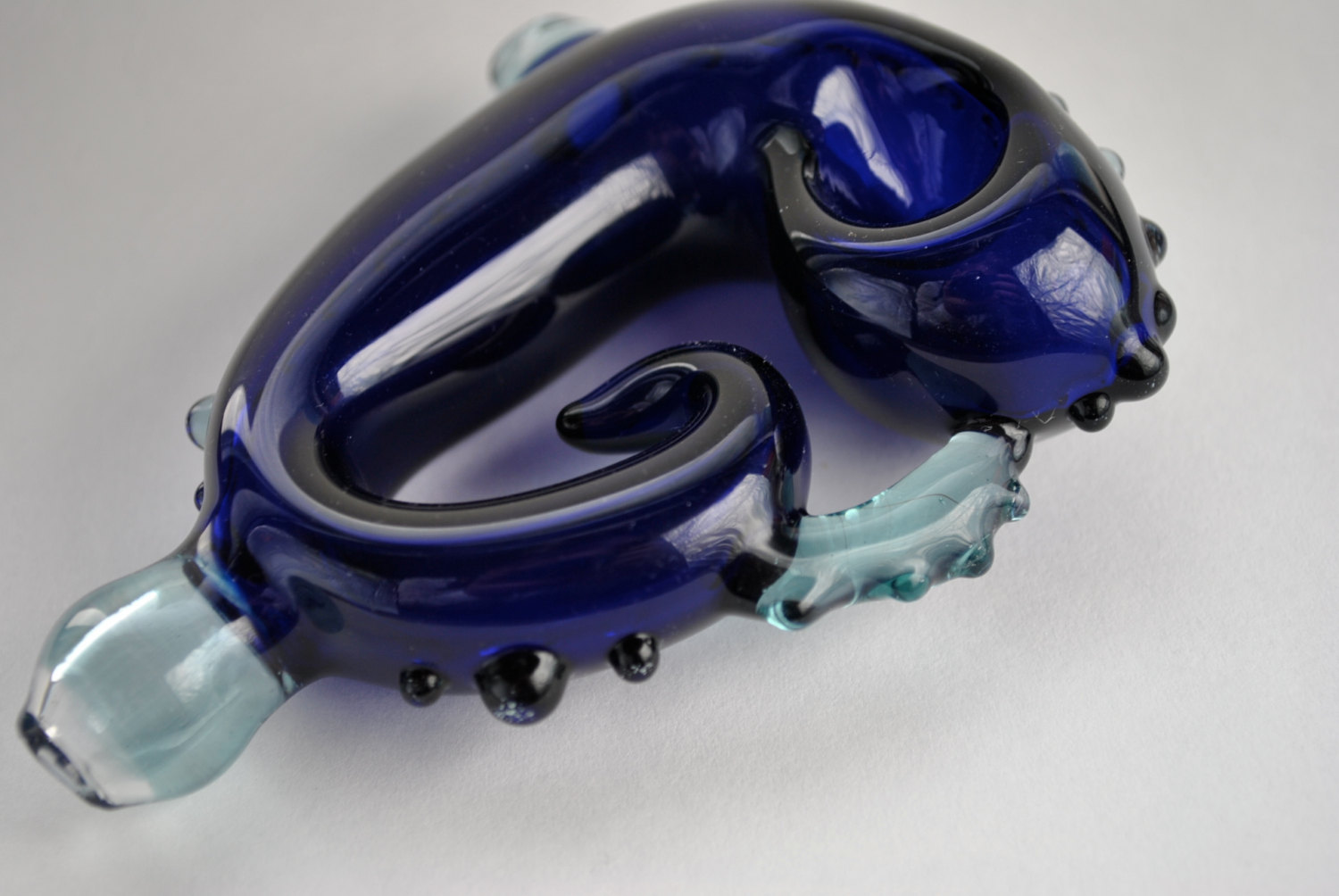 Blue Henna Inspired Glass Pipe