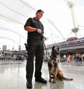 Denver International Airport Bans Marijuana Possession on Property, Source: http://www.dailymail.co.uk/news/article-2353251/TSA-using-explosive-detecting-dogs-speed-airport-security-lines.html