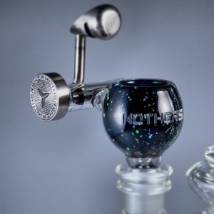 Instafire: Mothership Glass Crushed Opal Titanium Honey Pot, Source: Posted by @thecavesmokeshop