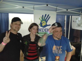 Working the booth at the Emerald Cup