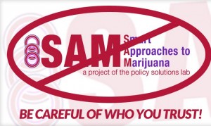Title: Project Propaganda: SAM's Real Agenda, Source: http://uploads.medicaljane.com/wp-content/uploads/2014/02/projectsam.jpg