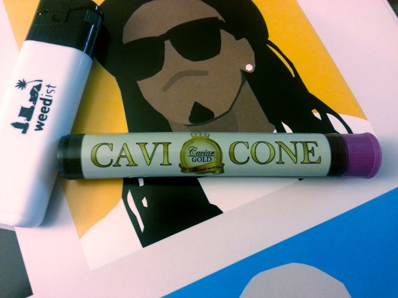 Instafire: Caviar Gold Raspberry Cavi Cone - World's Strongest Preroll, Posted by @diablodabs