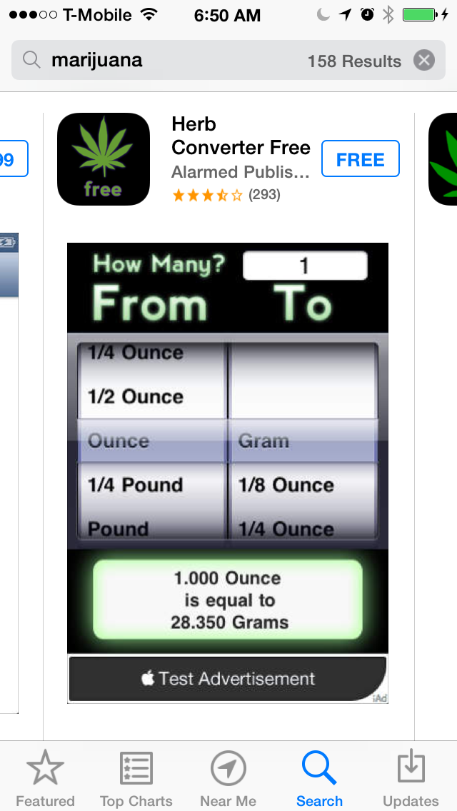 Really a weed measurement calculator?