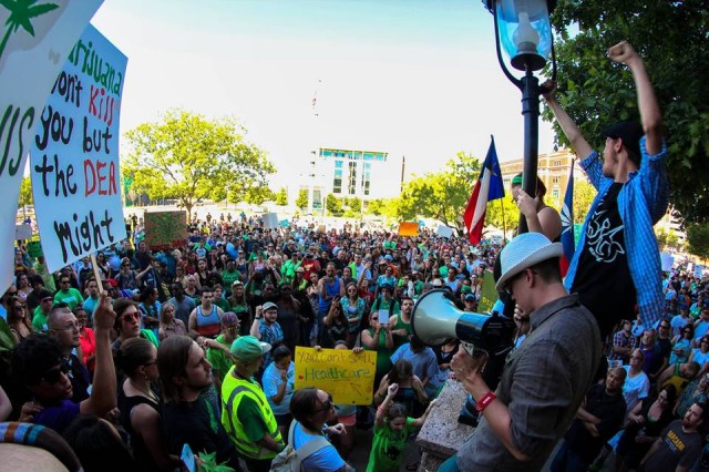 Over 2,000 Texans Protest Unjust Marijuana Laws With DFW NORML, Source: http://blog.norml.org/2014/05/05/over-2000-texans-protest-unjust-marijuana-laws-with-dfw-norml/