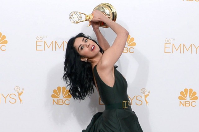 Best Substance Emmy Goes to Cannabis, Source: http://cdn.hitfix.com/photos/5710270/sarah-silverman-emmys-2014.jpg