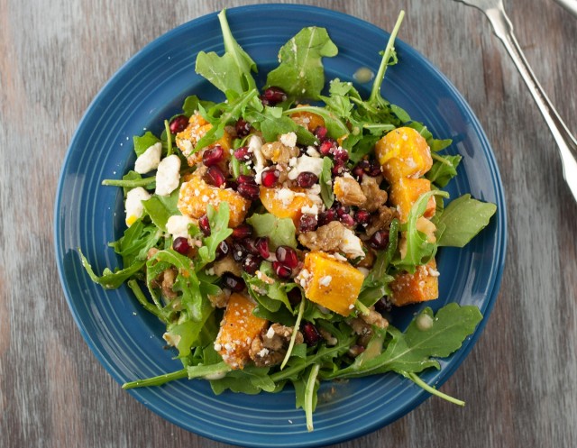 Great Edibles Recipes: Buddernut Squash Salad, Source: http://www.pineappleandcoconut.com/recipes/butternut-squash-and-pomegranate-salad/