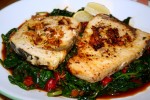 Healing Recipes: Menstruation – Medicated Tuna Steaks with Sauteed Spinach
