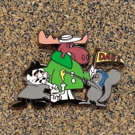 Headiest Dab Pins: Rocky and Bullwinkle