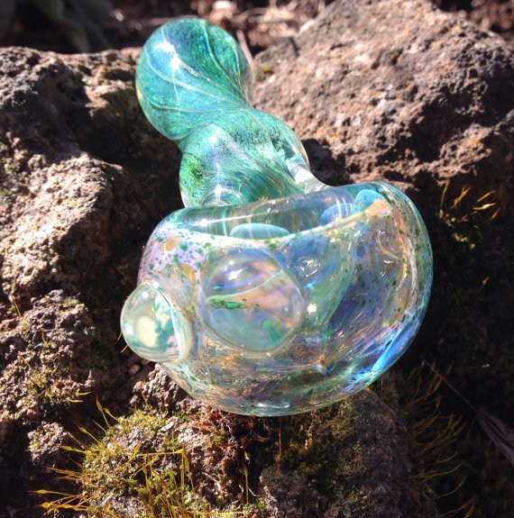 Piece of the Week | Crystal Aqua Fumed Pipe - Weedist