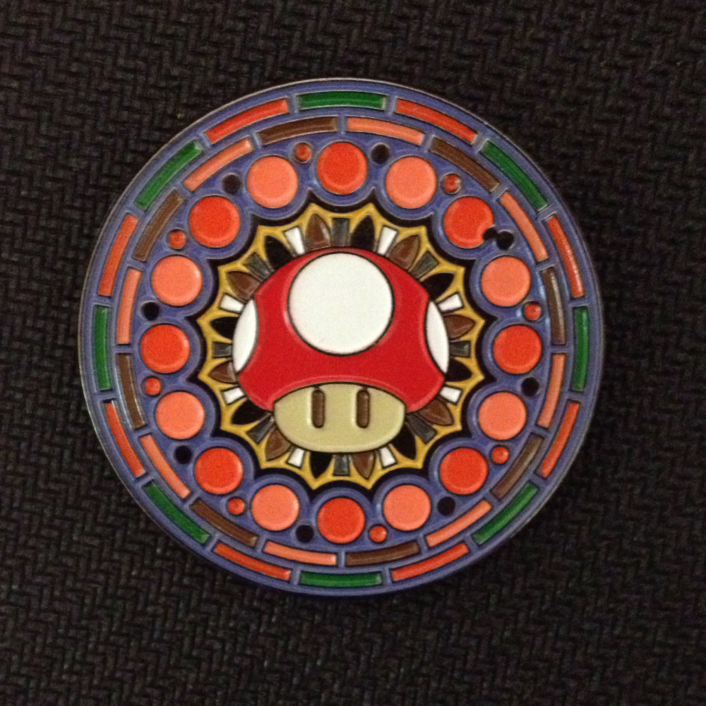 Super Mario Mushroom Mandala, by @dubs_unlimited