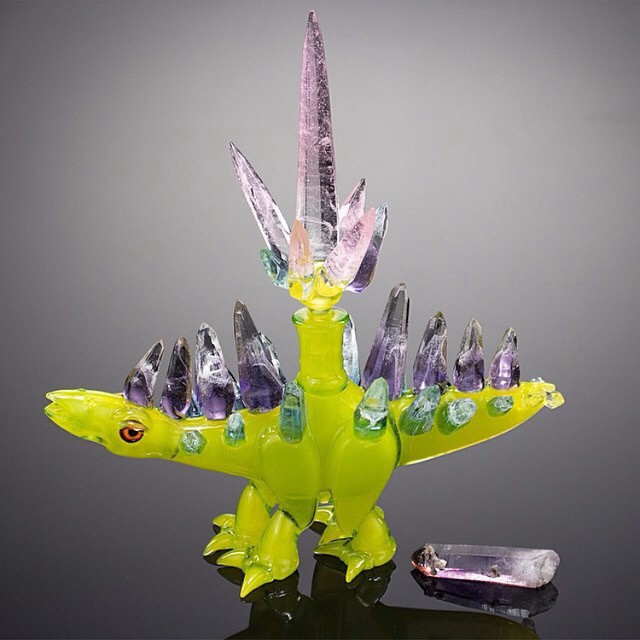Instafire: Epic Crystal Dino by Joe Peters and Elbo, Source: http://instagram.com/theglassnetwork