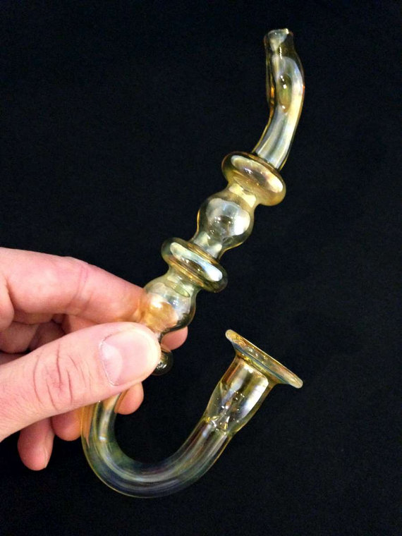 Piece of the Week | Fumed Saxophone Sherlock Pipe - Weedist
