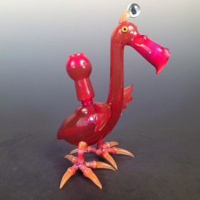 Instafire: Pink Dodo Bird by Burtoni Glass