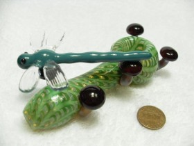 Piece of the Week | Dragonfly and Mushroom Pipe
