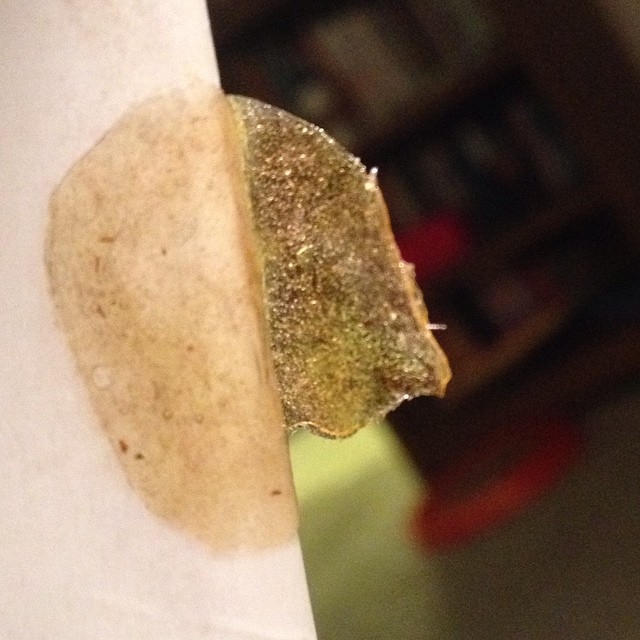 Instafire: Peeled Corner on a Full Melt Slab, Source: Instagram user Lunacy Dabs