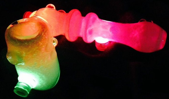 Piece of the Week | Colorful LED Glowing Pipes - Weedist