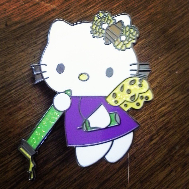 Headiest Dab Pins: Hello Kitty on the Run, Source: https://instagram.com/technicolortabby