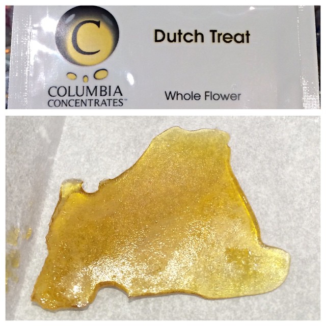 Instafire: Nice Slab of Whole Flower Dutch Treat, Source: https://instagram.com/columbiaconcentrates