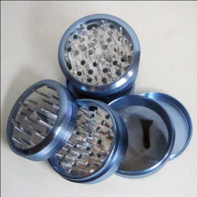 XLarge Clear Top Sharpstone Herb Grinder Blue
