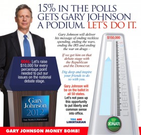 Gary Johnson – Help Him End the War On Drugs