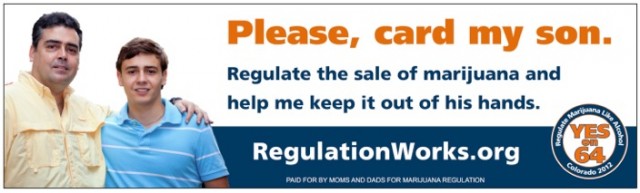 Amendment 64 - please card my son marijuana billboard, Source: http://stopthedrugwar.org/chronicle/2012/sep/19/colorados_amendment_64_heads_hom