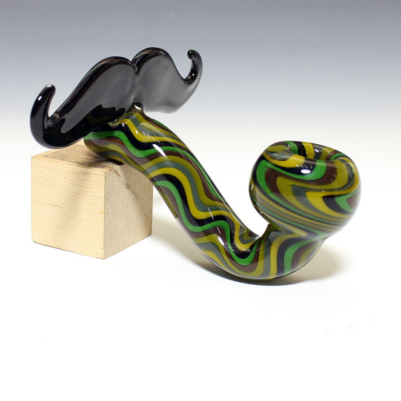 Piece of the Week | Mustache Sherlock Glass Pipe