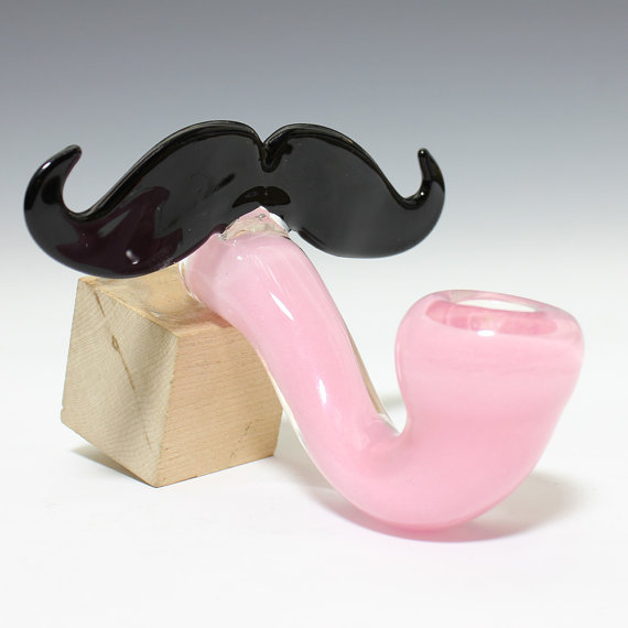 Piece of the Week | Mustache Sherlock Glass Pipe