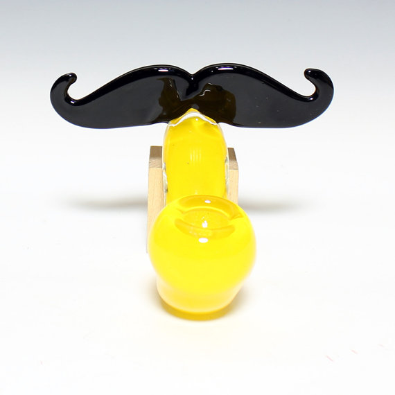 Piece of the Week | Mustache Sherlock Glass Pipe