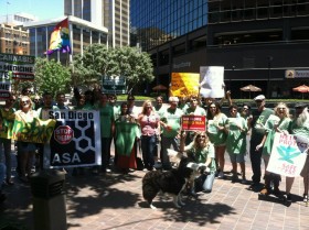 Senior Citizens and Cannabis Patient Advocates Brave San Diego Federal Courthouse