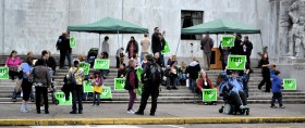 Women Rally for Measure 80 With Moms for Marijuana