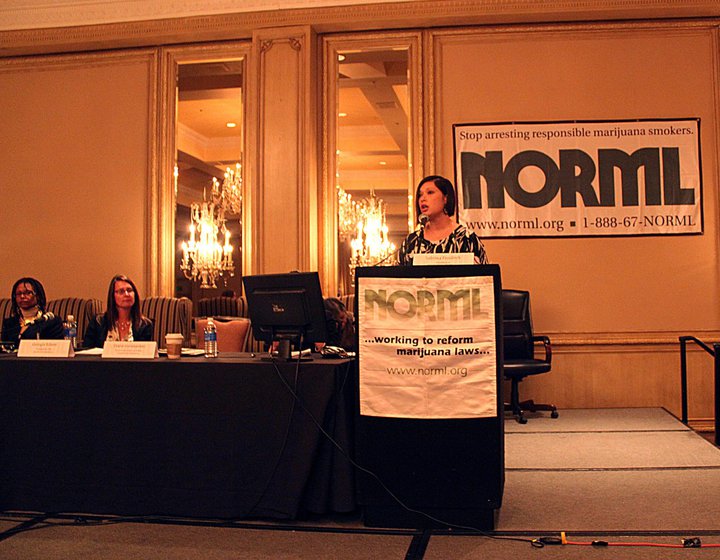 Diane speaks at the NORML Conference - Denver 2011 Photo:  Steve Bloom, Celebstoner