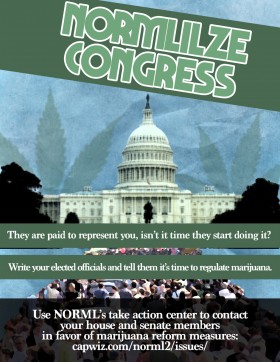 NORMLIZE CONGRESS: Marijuana Law Reform Heating Up in 2013