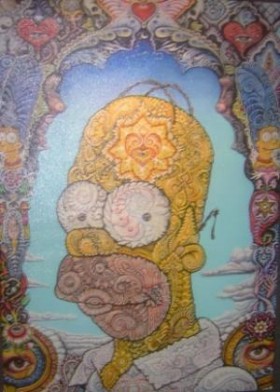 Psychedelic Homer Simpson, MAPS 2013, Source; http://stopthedrugwar.org/chronicle/2013/apr/21/psychedelic_science_conference_e
